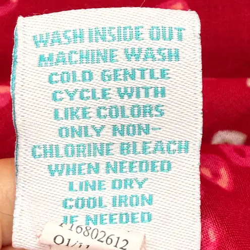 Calypso St. Barth Tunic Sequin Embellished Red Ethnic Pakistani Blouse Size M - Image 7