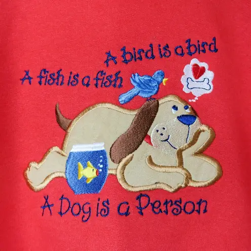 Vintage 90s Dogs leave Pawprints Across your Heart Sweatshirt Size XL