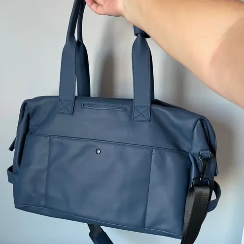 Calpak Hue Duffel Laptop Travel Bag in Atlantic Blue Color Faux