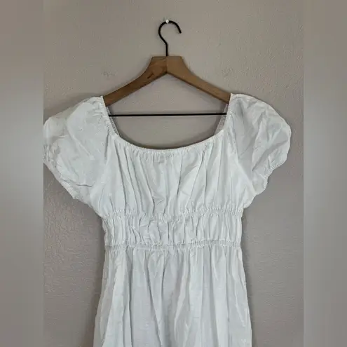 Revolve SNDYS Sofia White Linen Cotton Maxi Dress size Medium $109