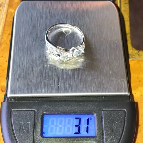 Natural Aquamarine Tanzanite Sterling Silver Ring Size 9