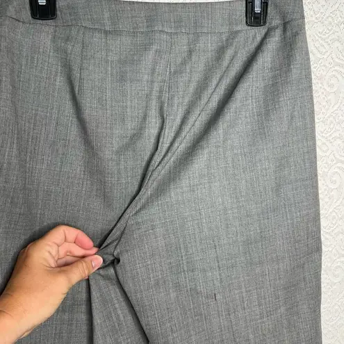 Lafayette 148 New York Barrow Gray Wool Blend Dress Pants Size 8 Has Hole