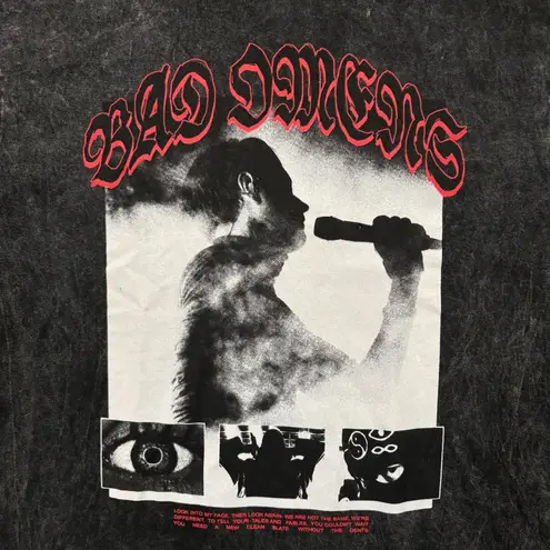 Bad Omens The Death of Peace of Mind Heavy Metal Band Mineral Wash T-Shirt L