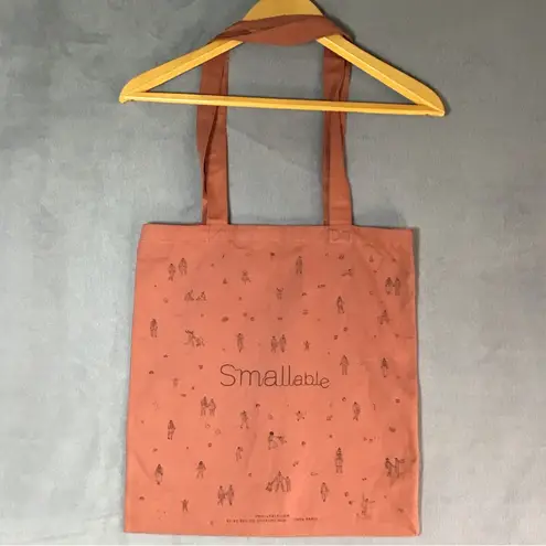 SMALLABLE Limited Edition Tote Bag From Paris Burnt Orange Terra Cotta Carryall Red