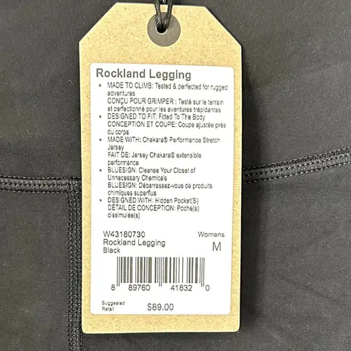 prAna NWT Rockland Legging in Black - Size Medium