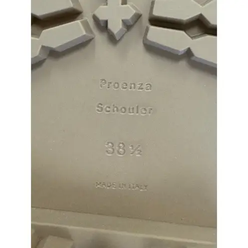 Proenza Schouler NIB Leather Lug Sole Platform Ankle Boots in Black Size 38.5