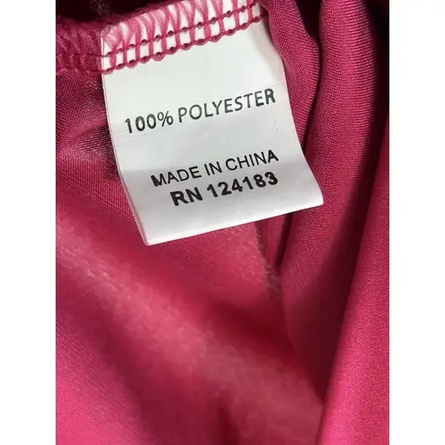 Jon & anna Like Pink Túnic Long Sleeve Satin Shirt Size L