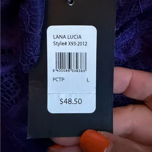 Frederick's of Hollywood NWT Frederick’s of Hollywood Lana Lucia Purple Lace Teddy Underwire - L