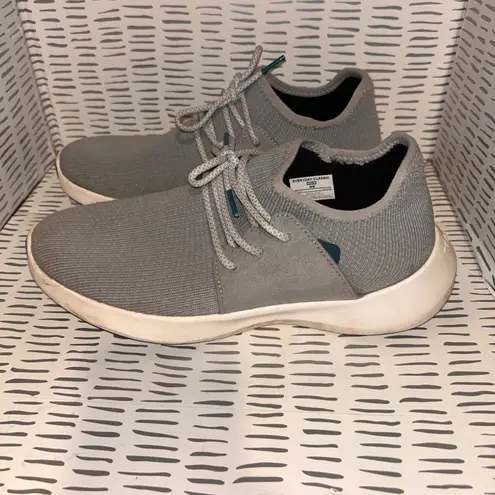 Vessi Everyday Classic Knit Sneakers Women's Size 9 Grey Waterproof Slip On Gray