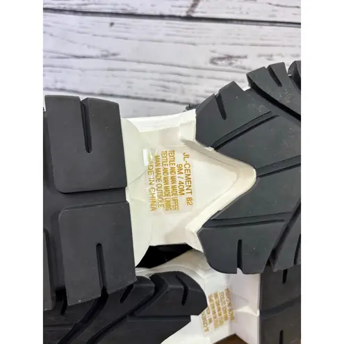 Women's JLO Black & White Sock Chunky Sneakers Size 9