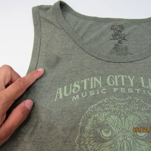 Austin City Limits Music Festival Tank Top Green Own Womens XL 2017