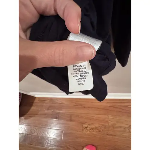 GAP Navy Long Sleeve Shift Dress Small Tall Knee Length Closet Staple Minimalist Blue Size undefined