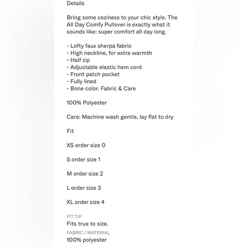 Good American NWT  Half Zip Sherpa Essentials-Lined Luxe Pullover Kangaroo Pocket