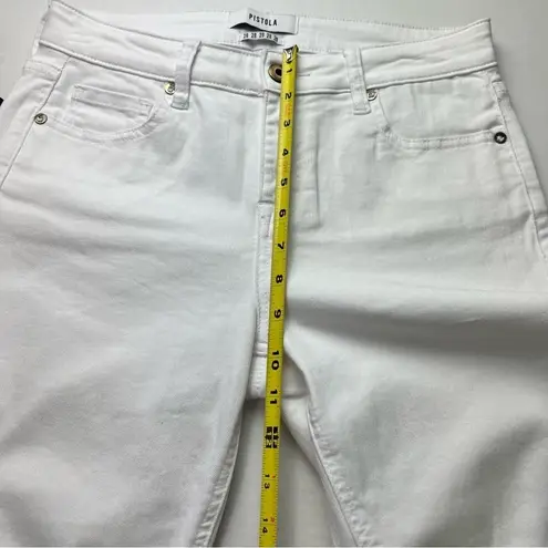 Pistola  High Waisted White Jeans Size 28 Jennifer Skinny Oslo White