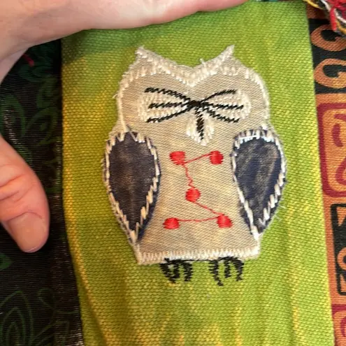 None Handmade Crossbody Purse Quilted Embroidered Bag