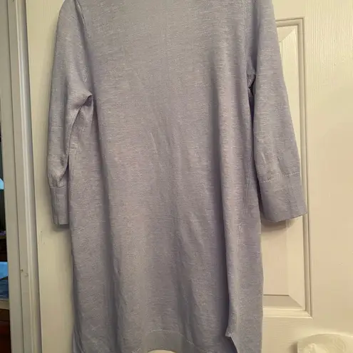 Jones Studio Light Blue Long Elbow Sleeve Cardigan S