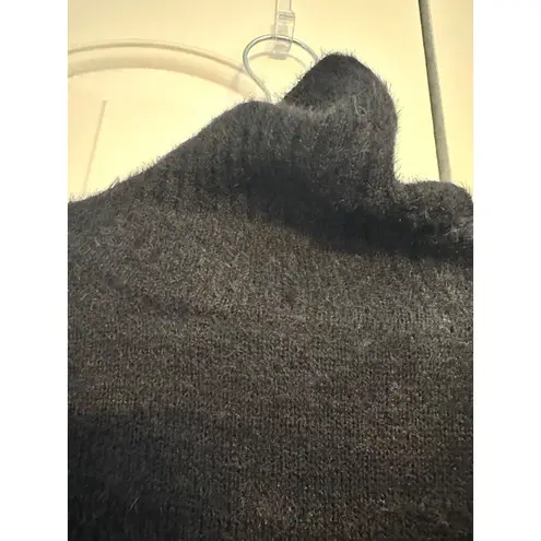 Weatherproof Vintage black fuzzy turtleneck sweater NEW XL