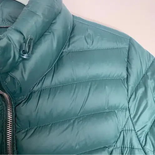 Abercrombie & Fitch  Down Series Quilted Puffer Coat Jacket Dark Green L - Image 6