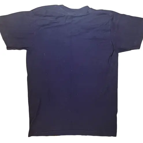 Nintendo Zelda Floral Graphic Navy Blue T Shirt Size Small Kidcore 90s Retro