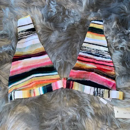 Last One! NWT Striped Bikini Set Ruffle Multi Size XS