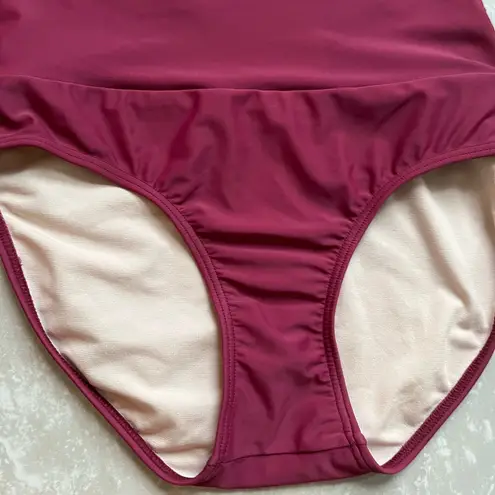 [DM Fashion] Maroon Banded Midrise Swim Bottoms