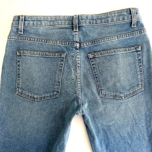 KHAITE Alissa High-Rise Straight-Leg Denim in Blue Size 27