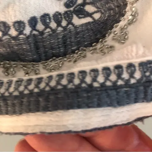 Raga Anthropologie Beaded Embroidered Bohemian Top. Size XS.