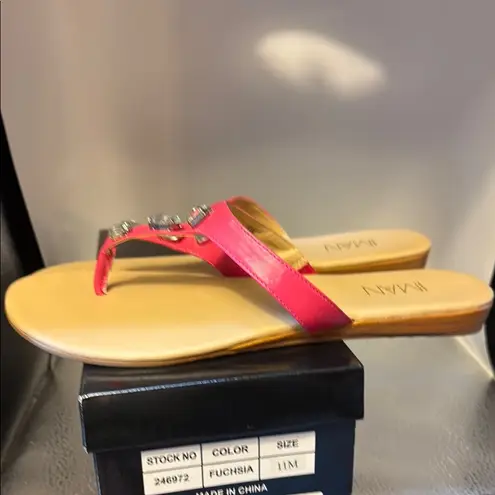 IMAN Pink Sandals with Modern Design Size 11