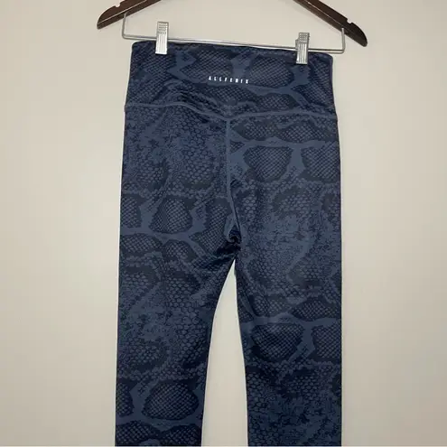 Allfenix Indie Python Snakeskin Leggings Blue