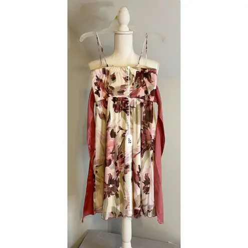 Studio Y Women’s/Girls Floral Fit & Flare White/Pink Mini Dress XS 0