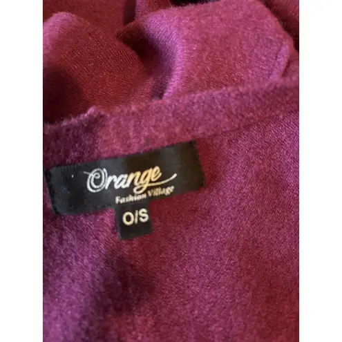 Orange Fashion Village Supersoft Boatneck Sweater O/S Plum Size M