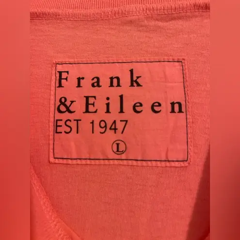 Frank & Eileen $188 Tee Lab Midi Harper Shirt Dress Shirtdress Orange Large