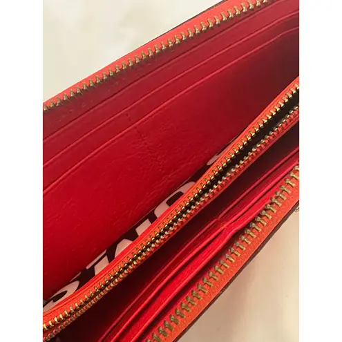 Marc by Marc Jacobs Standard Supply Workwear Zip Around Wallet Burgundy Red - Image 5