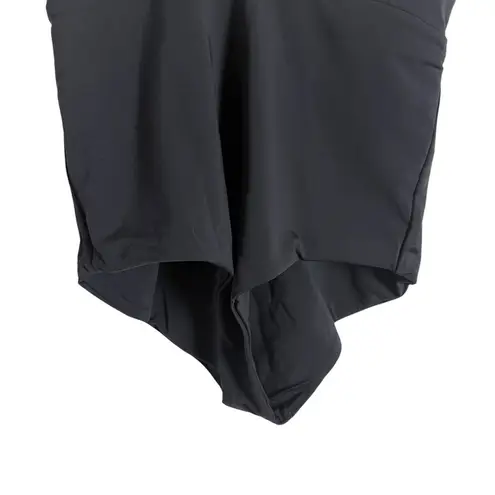 Mara Hoffman Audrey Black Plunge Neck One Piece Swimsuit Size Medium