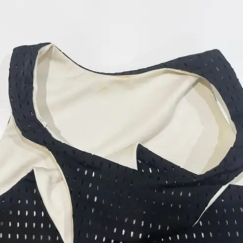 NEW Olympia XS P Sports Bra Ophelia HighNeck Black Mesh Jet FP FreePeople Collab