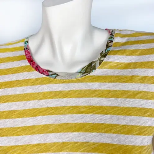 LOGO By Lori Goldstein LOGO Lori Goldstein Slit Back Striped Top