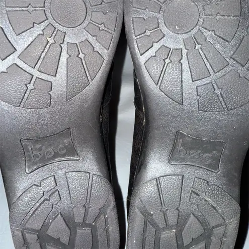 BOC Born Women's Brown Black Leather Loafers Size 8M Slip