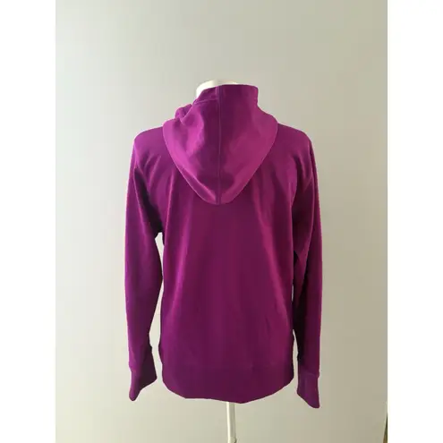 Nike  1/2 Zip Hoodie Sweatshirt Size M Magenta Fleece Lined Athletic 411481-611