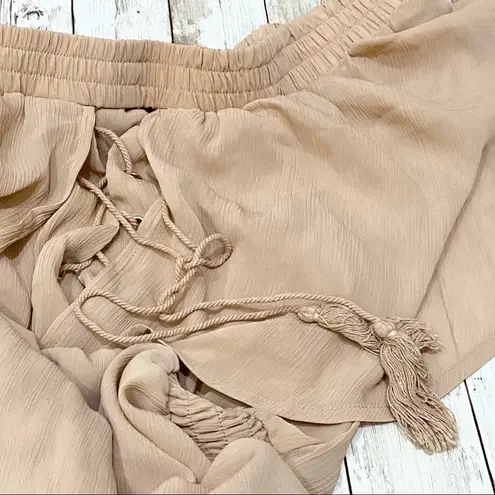 Somedays Lovin Touch The Sun Off The Shoulder Midi Dress in Clay