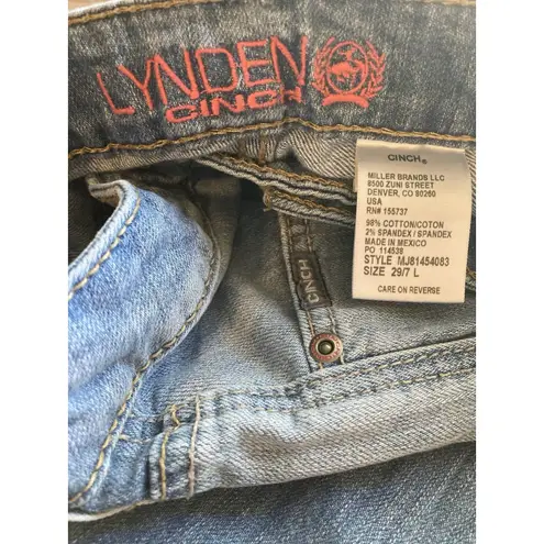 Cinch Jeans Women's 29L Blue Lynden Trouser Wide Leg Western Denim Cowgirl Rodeo