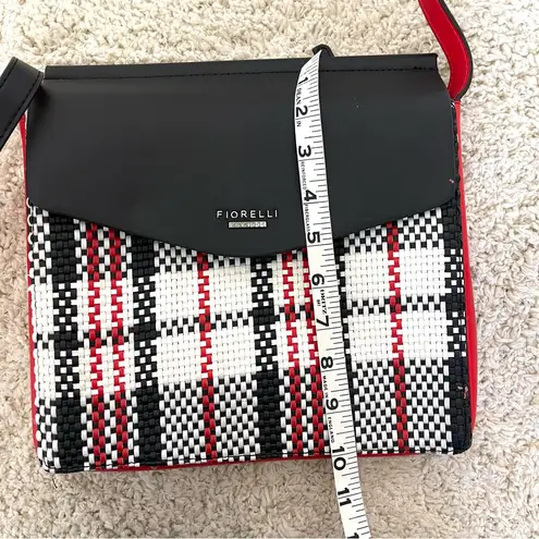 Fiorelli Black and Red Plaid Crossbody Bag