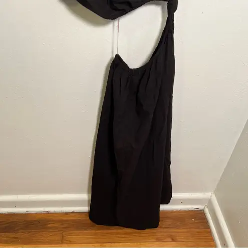 Stateside Poplin Cut-Out Dress Black Midi S