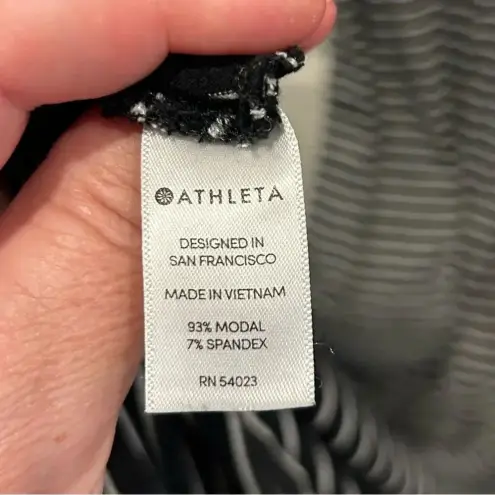 Athleta  Navy and White Striped Maxi Dress‎ Twist & Turn Back Women’s size Medium