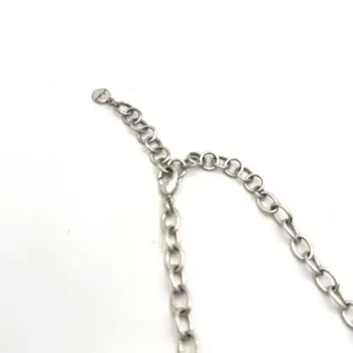 Stella & Dot Elodie Statement necklace Blue Silver Career Party