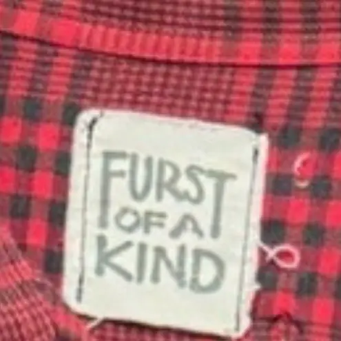 Furst of a Kind Plaid Dragon Print Long Sleeve Button Up Shirt(See Measurements) - Image 4