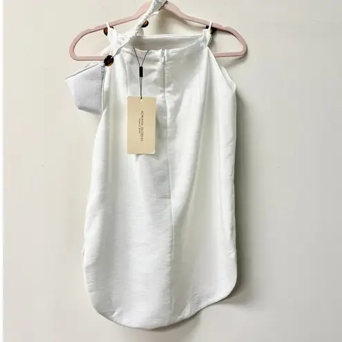 NWT Adriana Degreas Sleeveless Mini Dress with Bra Set White Women's S / P