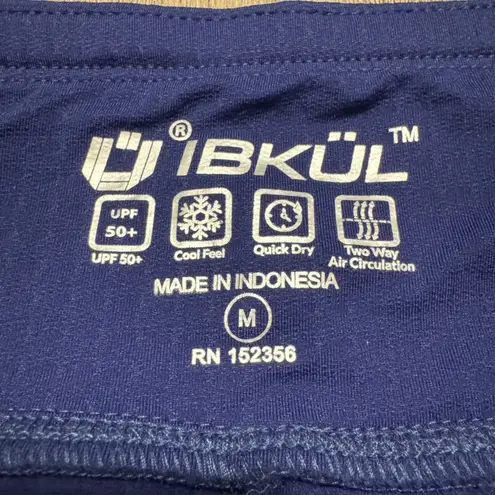 IBKUL Womens Solid Royal Blue Athletic Skort Pockets Medium