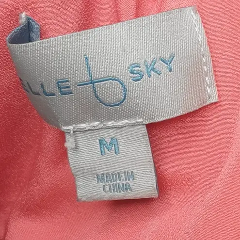 Belle Sky Women's high collared sleeveless high low dress size medium