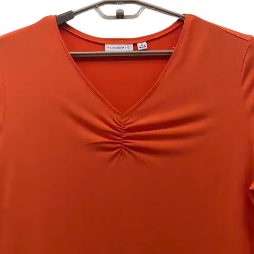 Susan Graver Blouse Size 1X Orange