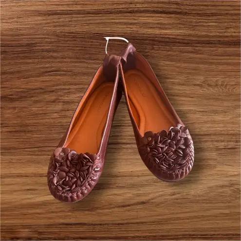 Forever 21 Women's Floral Brown Flats BCBGMASAZRIA SHOES 5.5